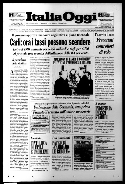 Italia oggi : quotidiano di economia finanza e politica